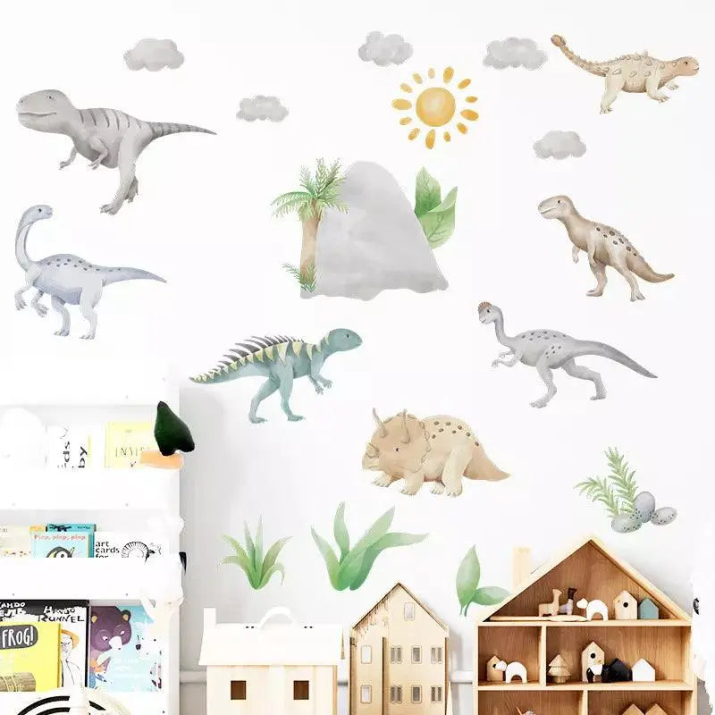 Many kinds of dinosaur wall stickers Easy do Wall do