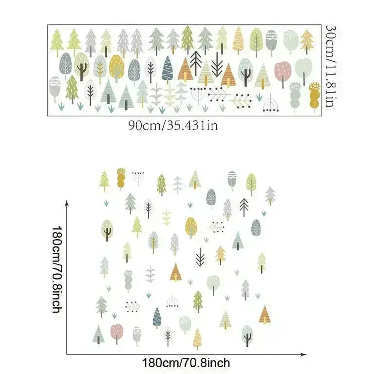Minimalist Forest Wall Sticker for Modern Decor - Easy do Wall do