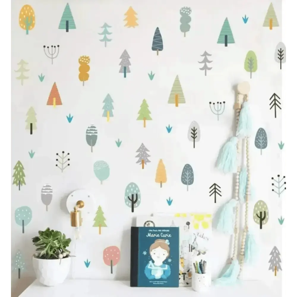 Minimalist Forest Wall Sticker for Modern Decor - Easy do Wall do