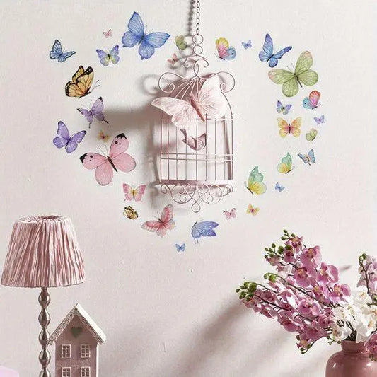 Colorful Butterfly Wall Sticker Easy do Wall do