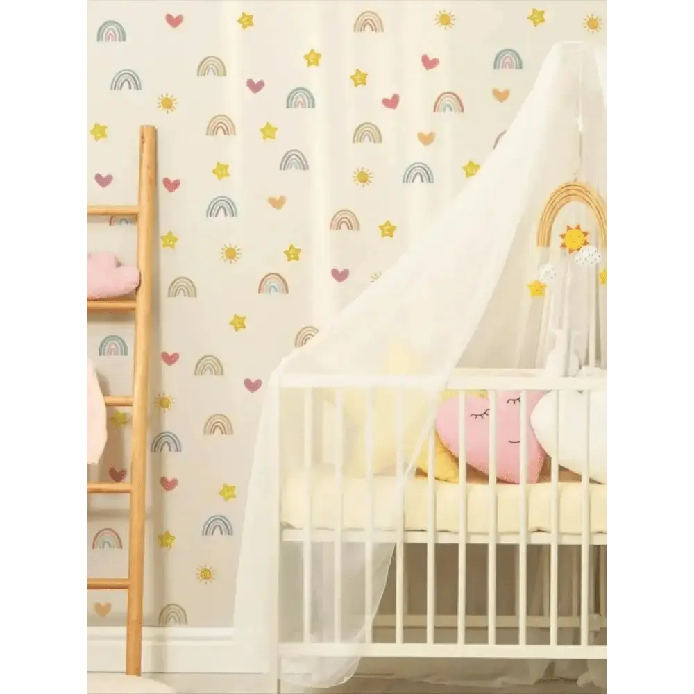 Rainbow Wall Stickers - Colorful and Cheerful Room Decor - Easy do Wall do
