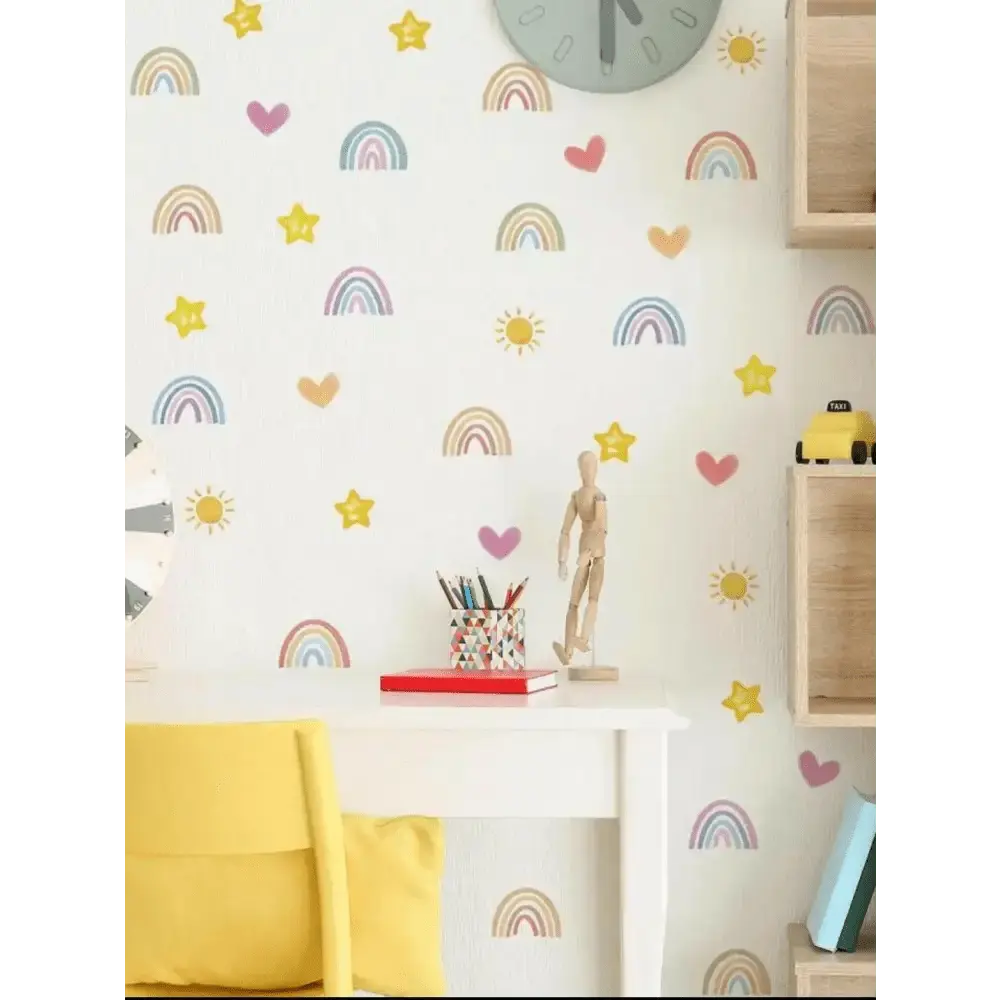 Rainbow Wall Stickers - Colorful and Cheerful Room Decor - Easy do Wall do