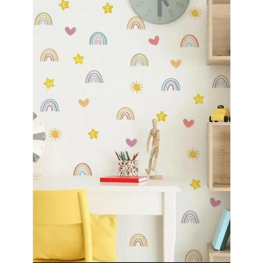 Rainbow Wall Stickers - Colorful and Cheerful Room Decor - Easy do Wall do