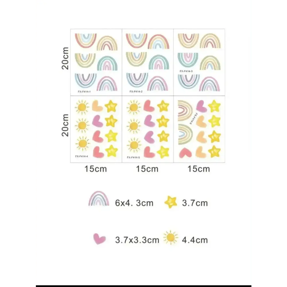 Rainbow Wall Stickers - Colorful and Cheerful Room Decor - Easy do Wall do
