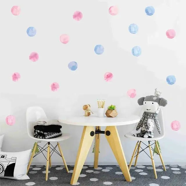 Polka Dot Wall Stickers - Fun & Stylish Kids’ Room Decor Easy do Wall do