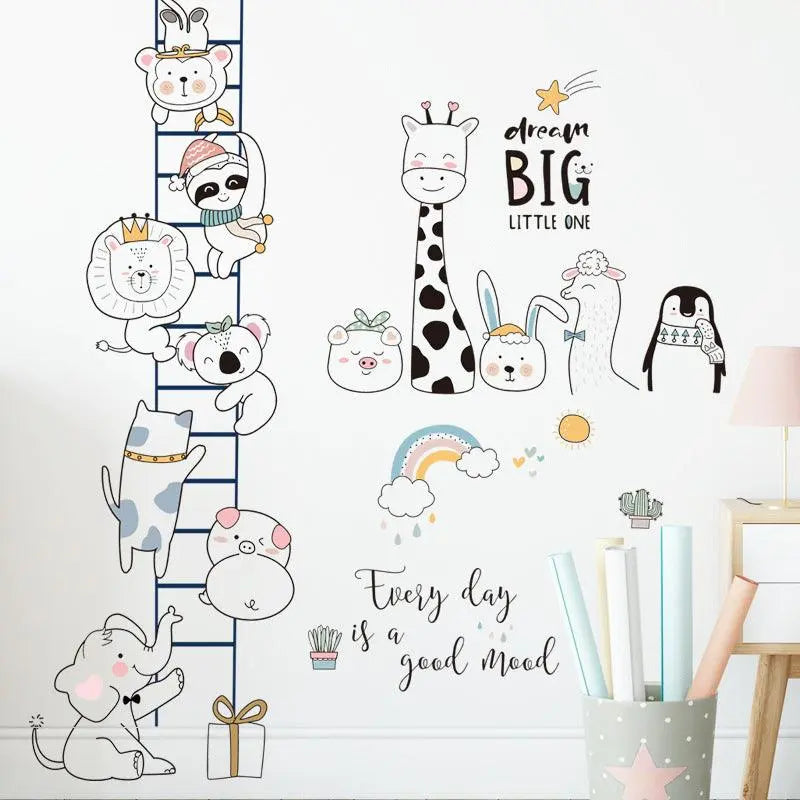 Climbing Animals Wall Stickers Easy do Wall do