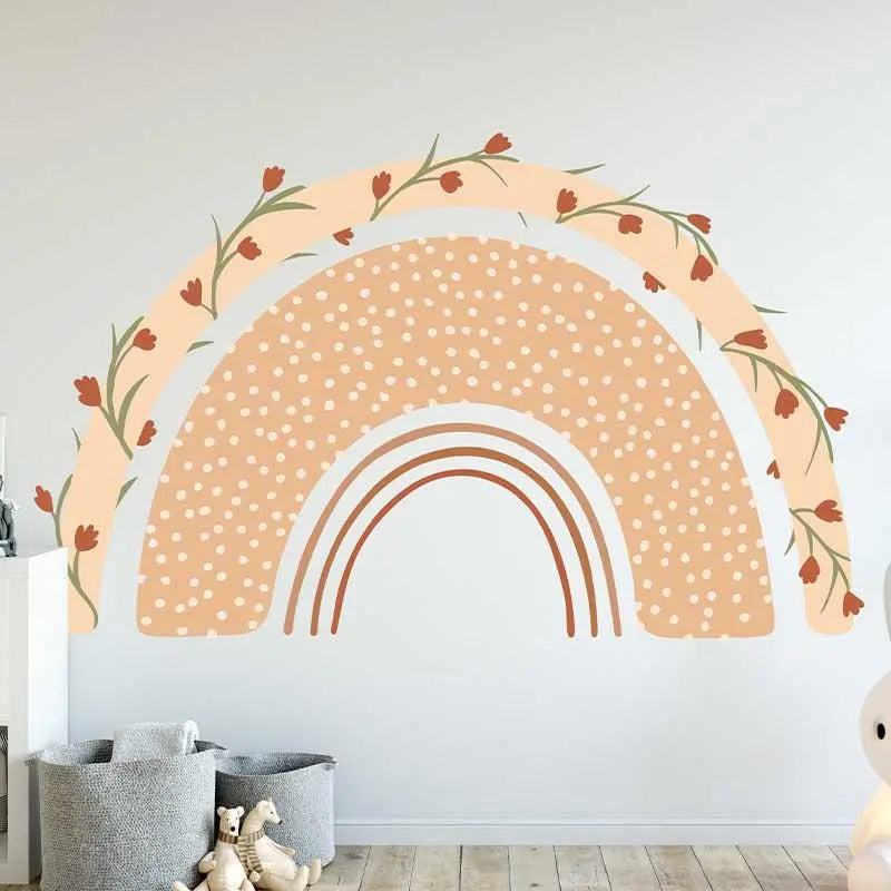 Colorful Tulip Rainbow Wall Sticker Easy do Wall do