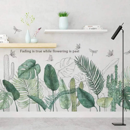 Tropical Leaf Wall Mural Easy do Wall do