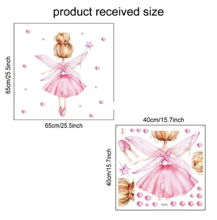 Fairy Ballerina Wall Stickers Easy do Wall do