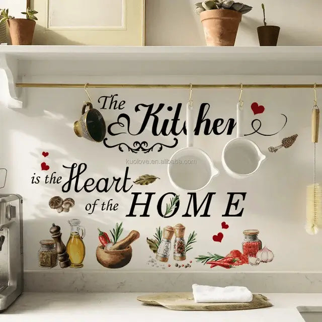 The Kitchen is the Heart of the Home Easy do Wall do