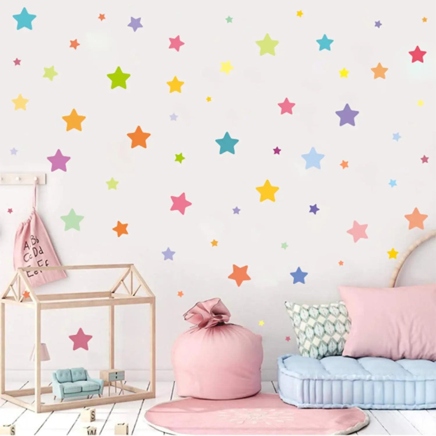 Colorful Star Wall Sticker Set Easy do Wall do