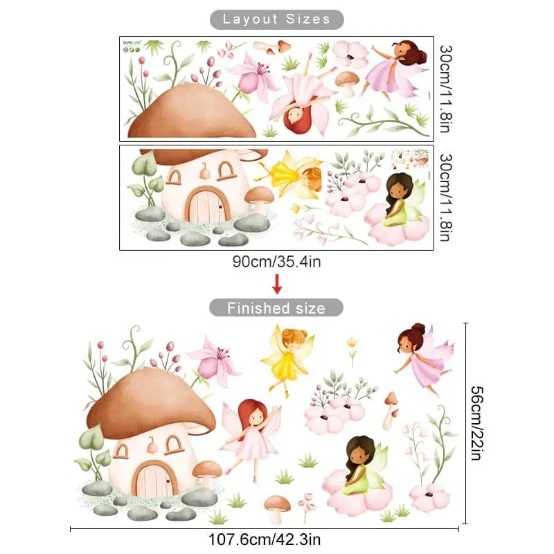 Enchanting Fairy Wall Decals for Kids Rooms Easy do Wall do