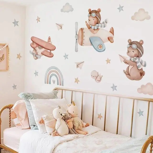 Flying Bear Wall Stickers - Easy do Wall do