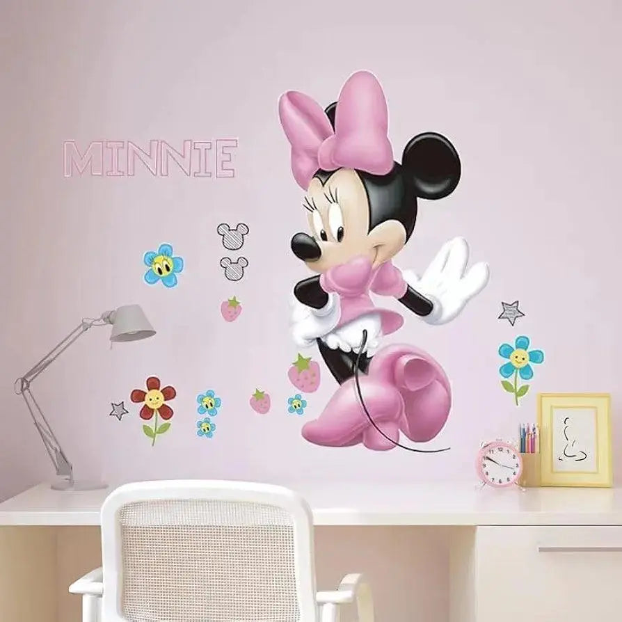 Minnie Mouse Large Wall Sticker for Girl's Room Decor Vinyl Decal Easy do Wall do