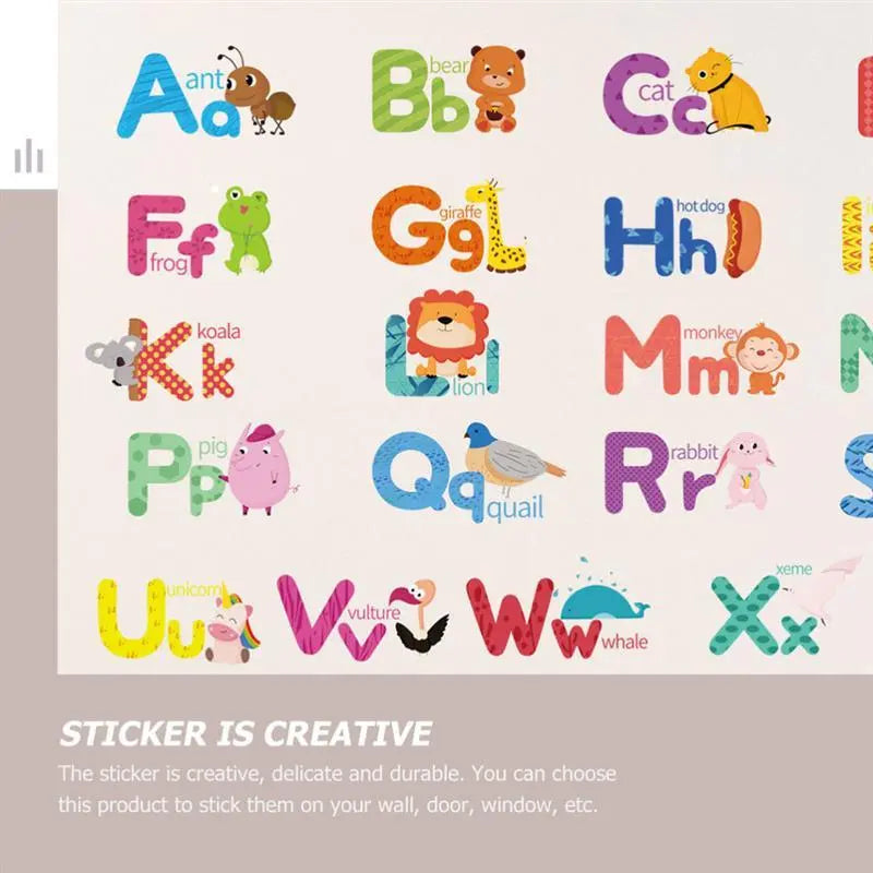 Wall Decals Alphabet Animal Stickers Easy do Wall do