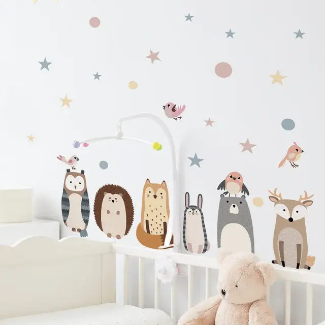 Woodland Friends Wall Sticker Set Easy do Wall do