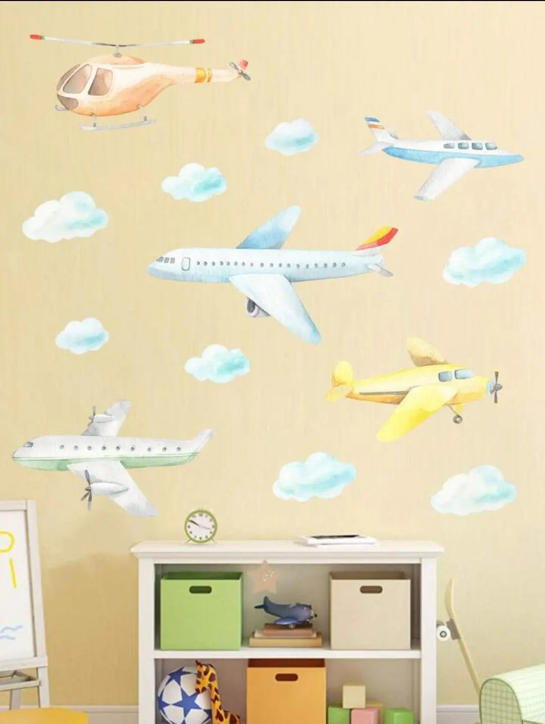 Airplane and Helicopter Wall Stickers Easy do Wall do