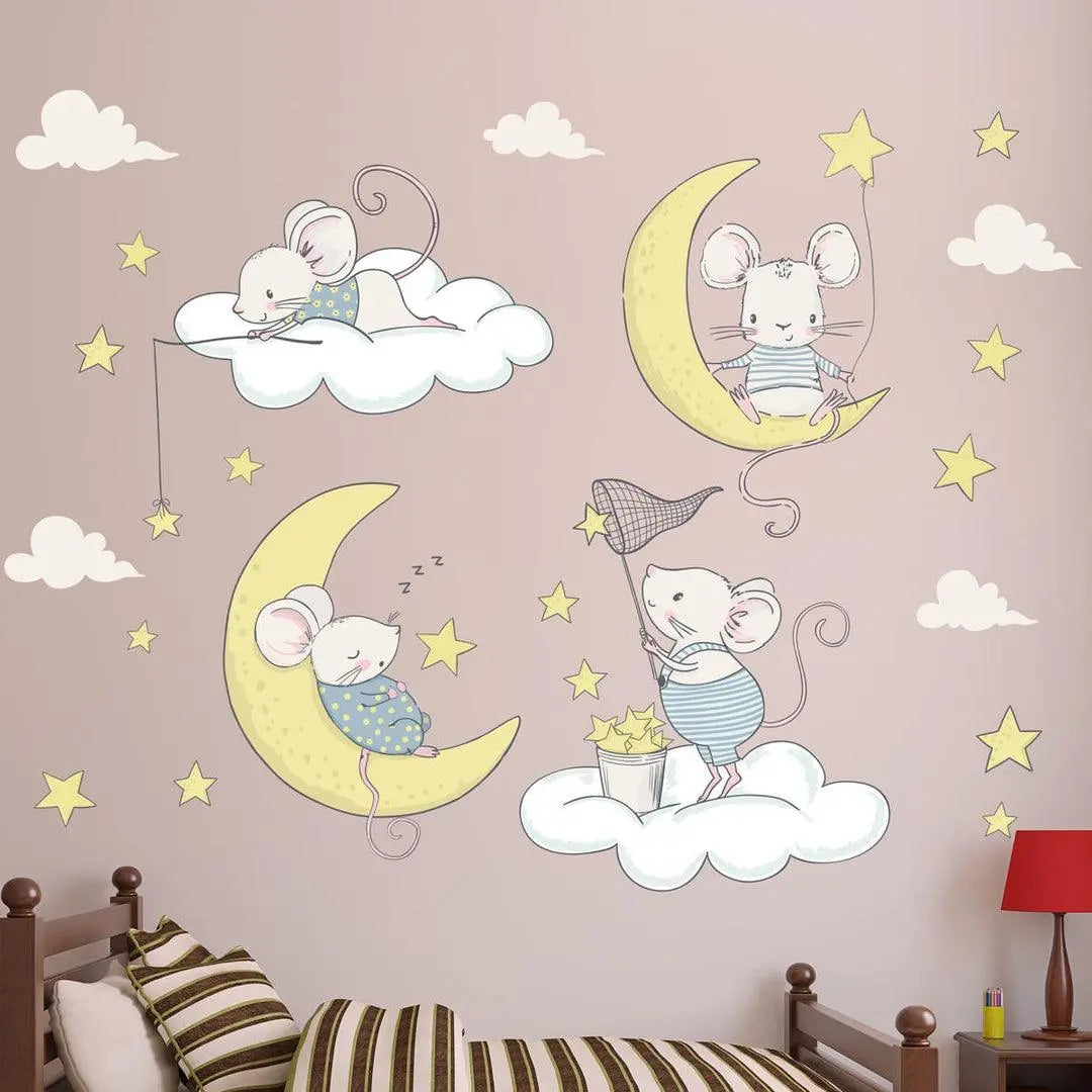 Sweet Dreams Mouse Wall Stickers Easy do Wall do