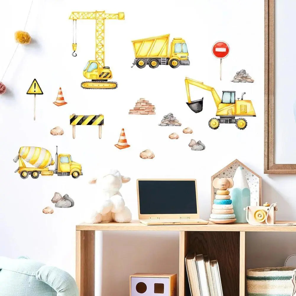 Construction Truck Wall Sticker - Easy do Wall do