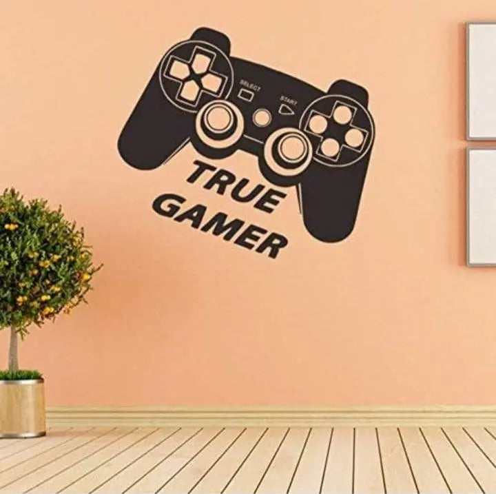 True Gamer Wall Sticker - Gaming Room Decor Easy do Wall do