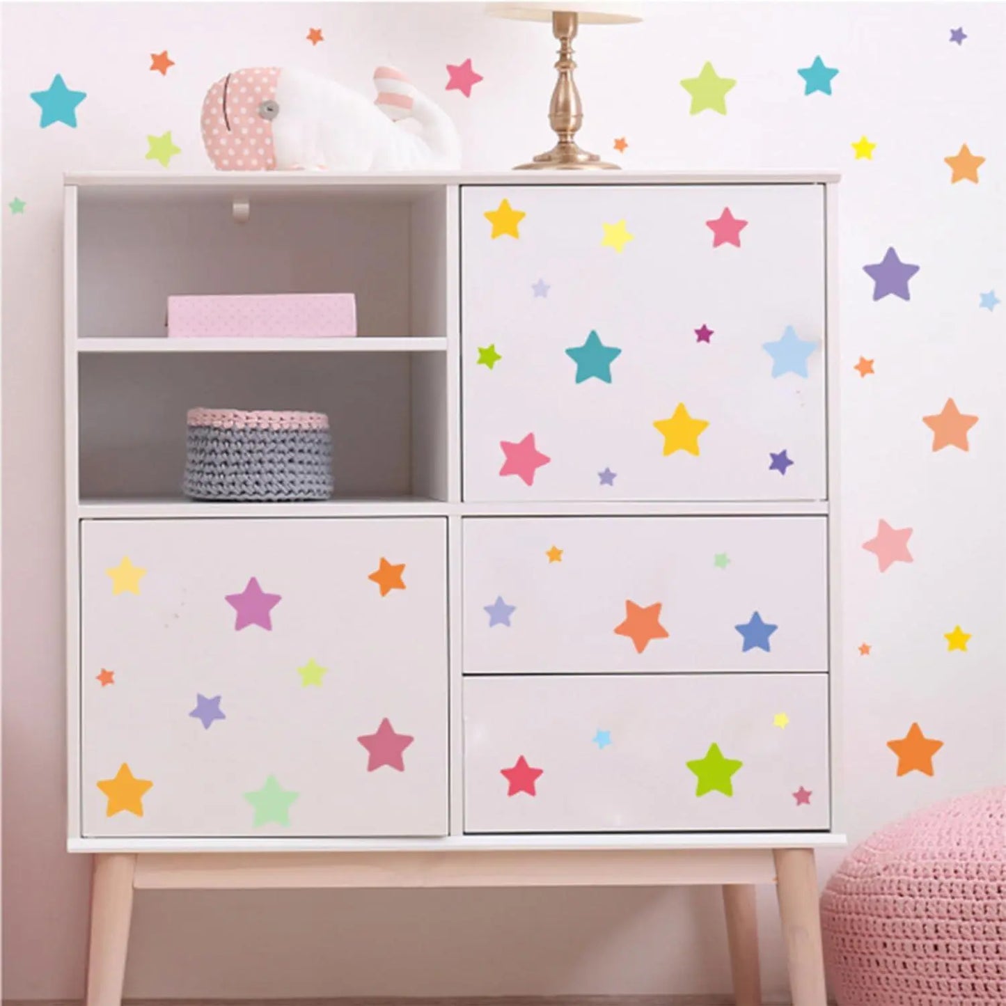 Colorful Star Wall Sticker Set Easy do Wall do