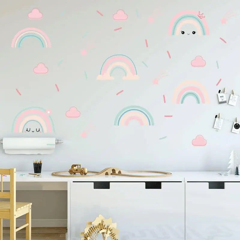 Rainbow Wall Stickers - Adorable Kids’ Room Decor Easy do Wall do