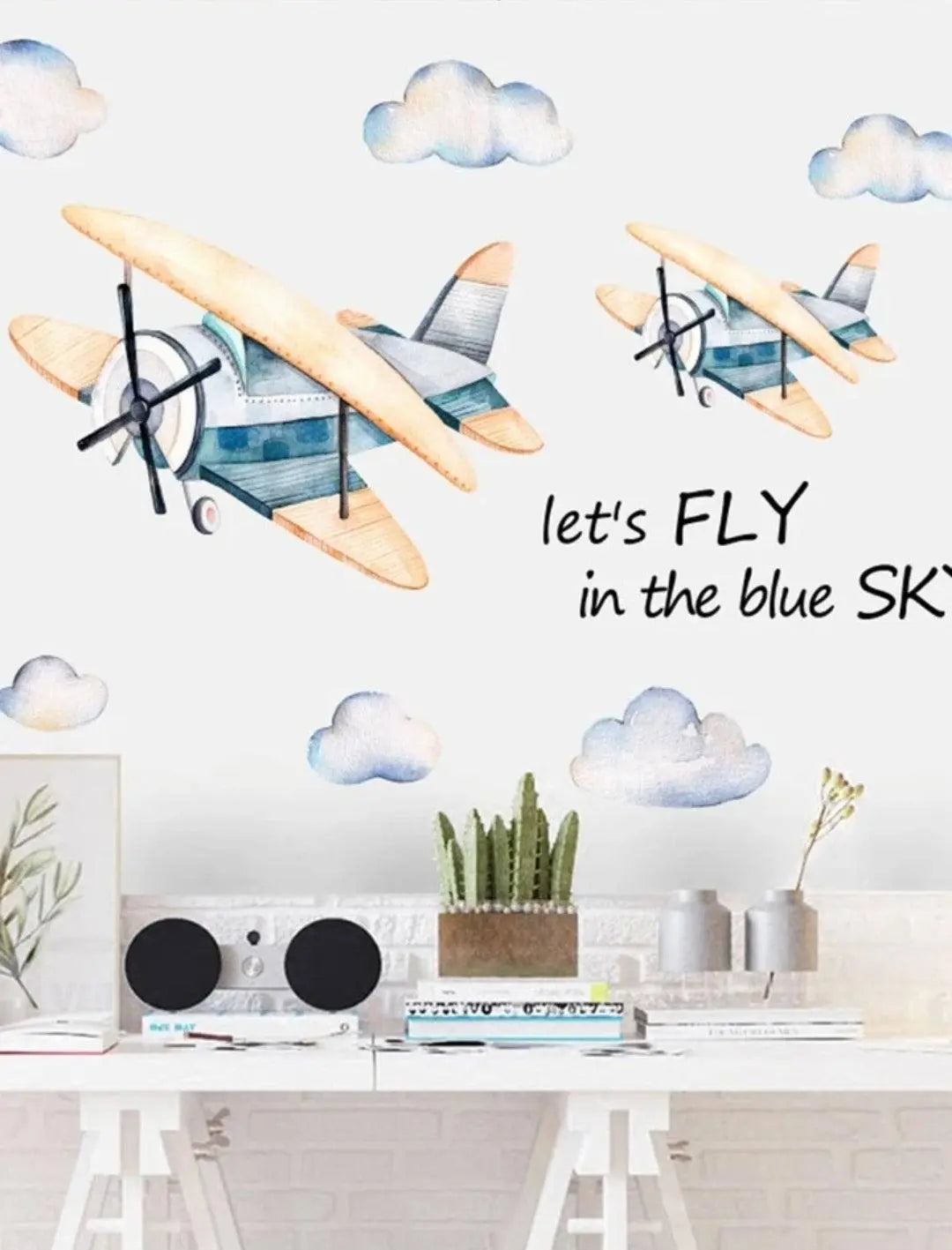 Vintage Airplane Wall Stickers - Easy do Wall do