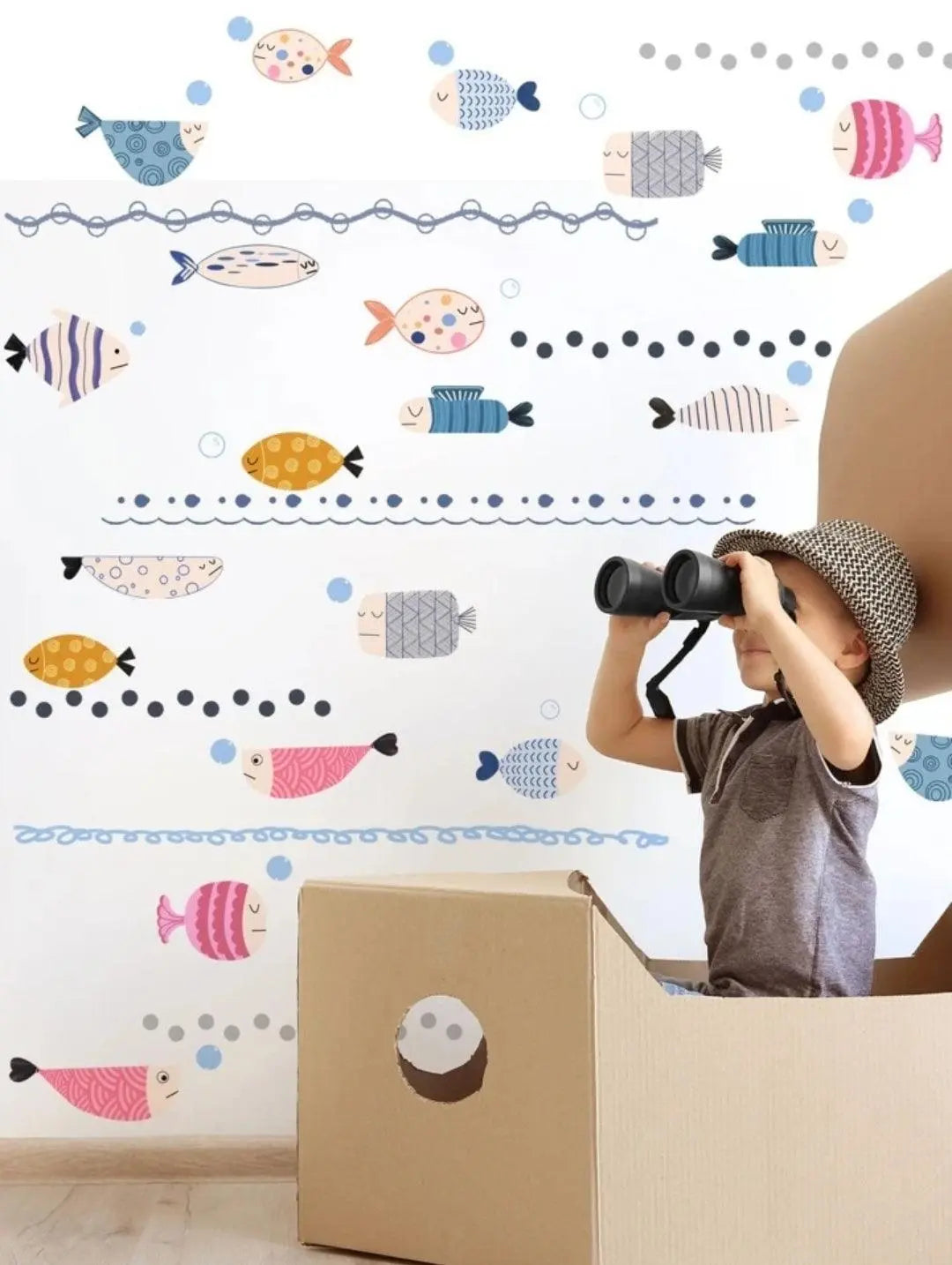 Underwater Fish Frenzy Wall Sticker Set Easy do Wall do