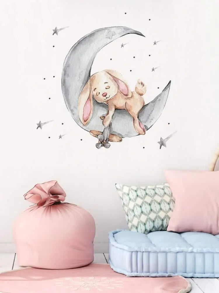 Sleepy Bunny Wall Sticker Easy do Wall do