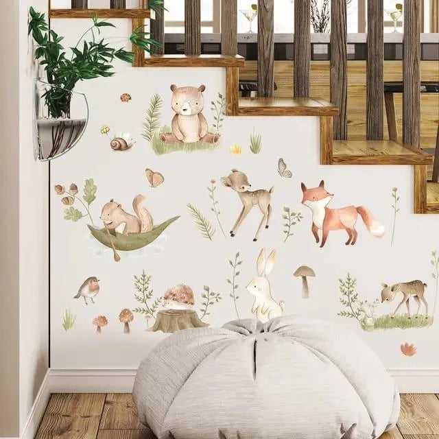 Whimsical Woodland Animal Wall Stickers Easy do Wall do