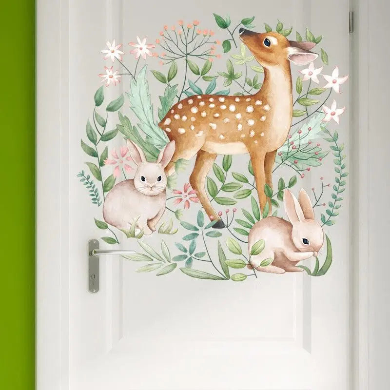 Deer and Bunny Wall Stickers Easy do Wall do