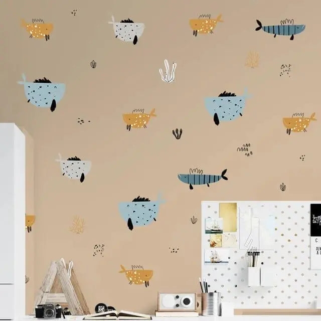 Playful Ocean Wall Stickers for Kids Easy do Wall do