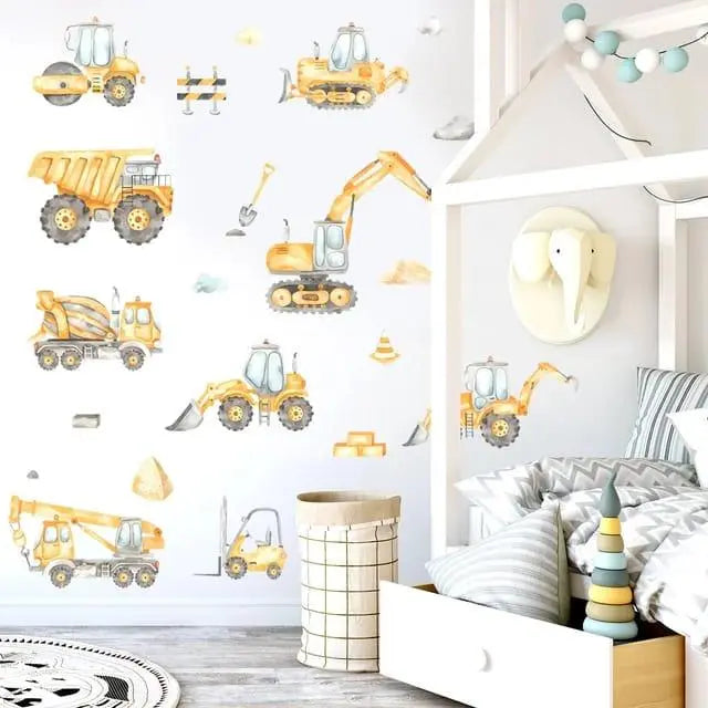 Construction Vehicle Wall Stickers - Easy do Wall do