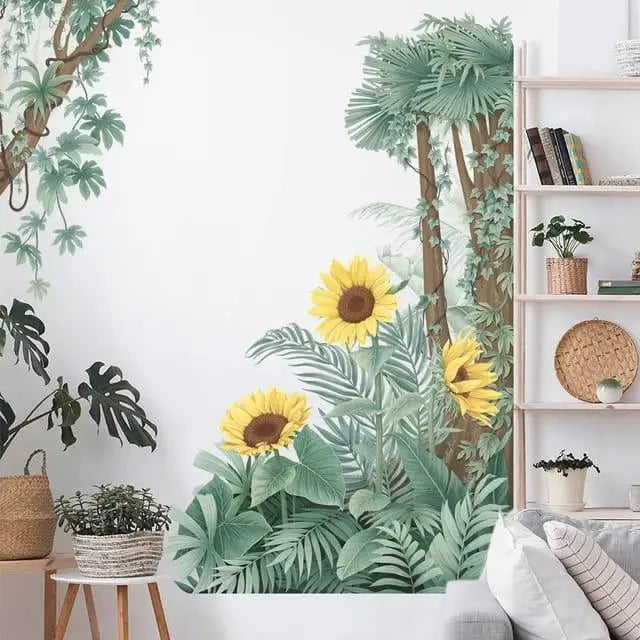 Tropical Plants Wall Stickers Easy do Wall do