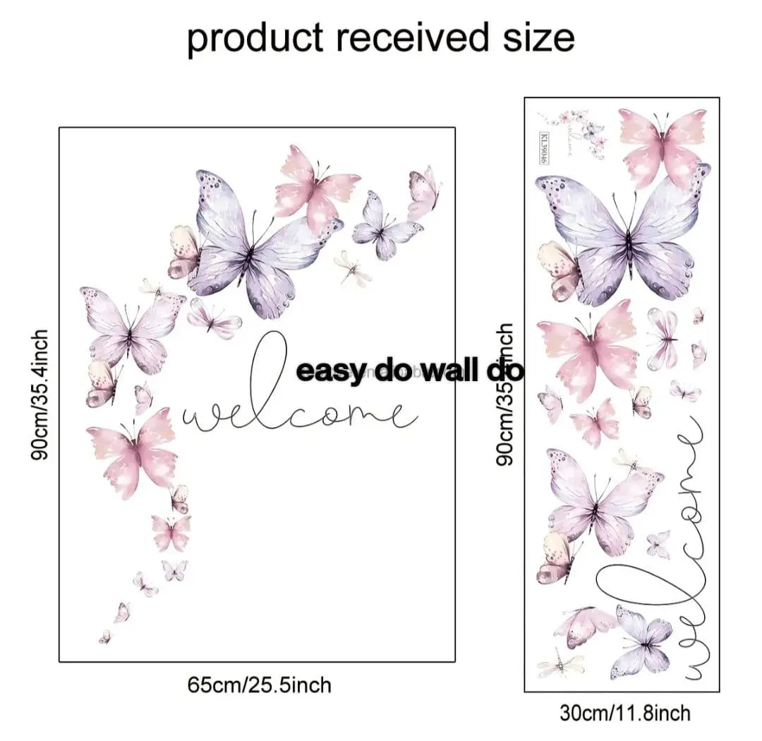 Watercolor Butterfly Wall Stickers - Easy do Wall do