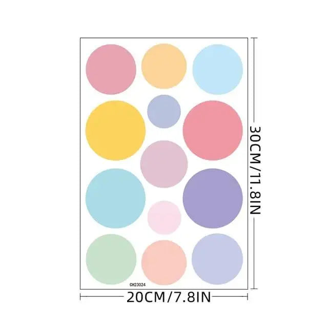 Colorful Polka Dot Wall Stickers Easy do Wall do