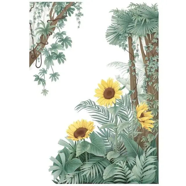 Tropical Plants Wall Stickers Easy do Wall do