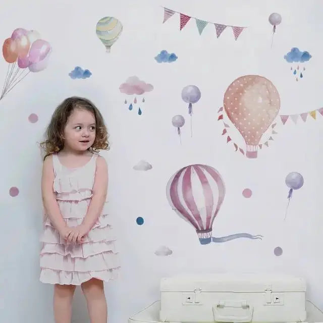 Dreamy Hot Air Balloon Wall Stickers - Easy do Wall do