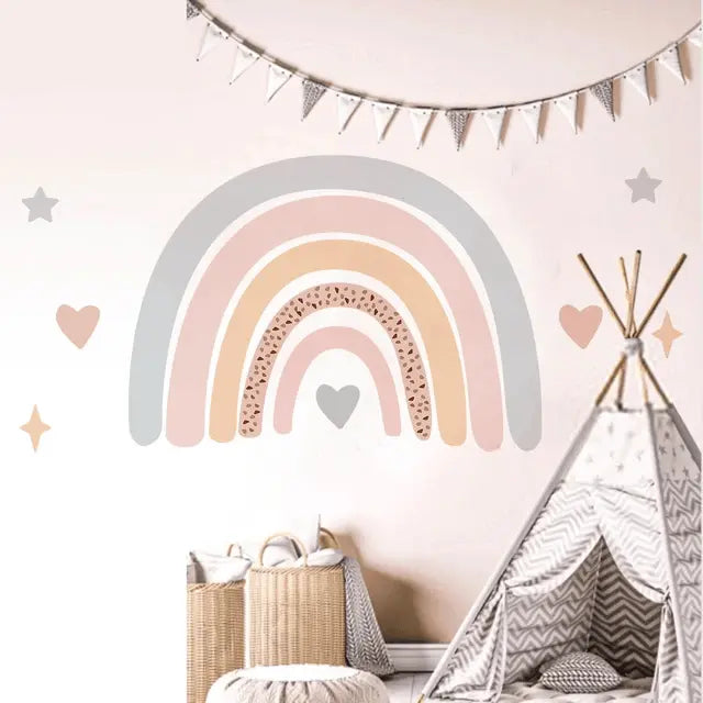 Dreamy Rainbow Wall Decals for Nursery Easy do Wall do