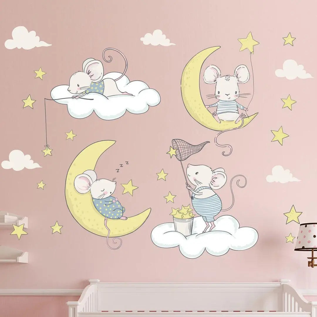 Sweet Dreams Mouse Wall Stickers Easy do Wall do