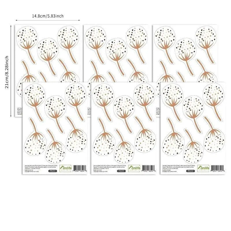 Farmhouse Dandelion Wall Decals peel and stick.Wall stickers for nursery kids room Easy do Wall do