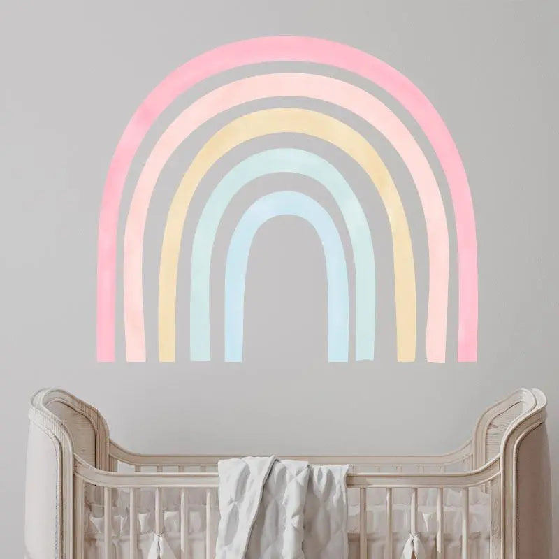 Kids wall sticker rainbow pastel colors Easy do Wall do