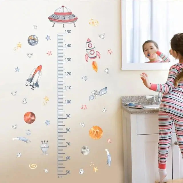 Construction Vehicle Height Chart Wall Sticker - Easy do Wall do