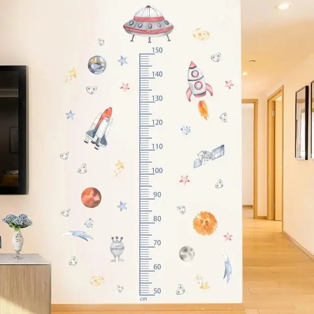 Construction Vehicle Height Chart Wall Sticker - Easy do Wall do