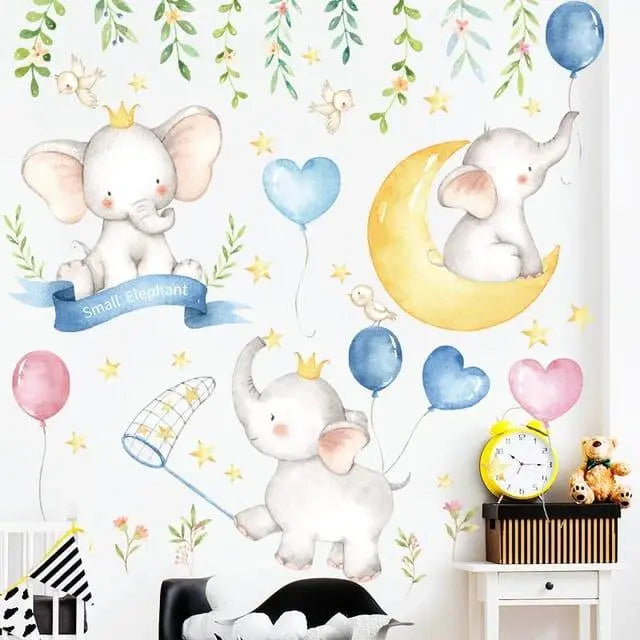 Happy Elephant Wall Stickers Easy do Wall do