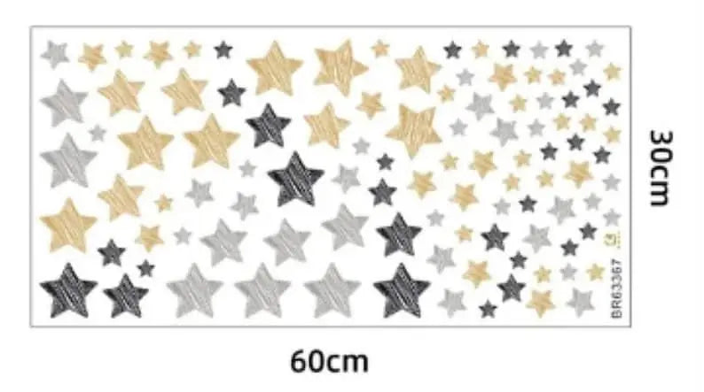 Sdrawing Black Grey Stars Easy do Wall do