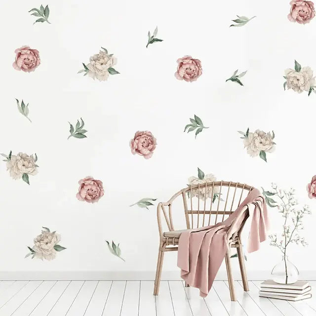 Elegant Peony Wall Stickers for a Romantic Easy do Wall do