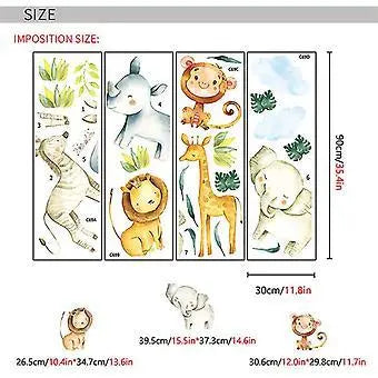 Playful Jungle Animals Wall Stickers Easy do Wall do