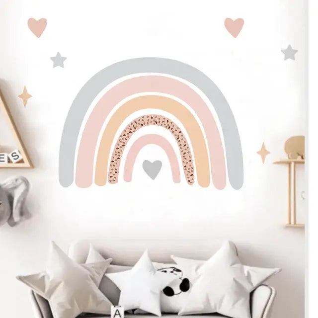 Dreamy Rainbow Wall Decals for Nursery Easy do Wall do