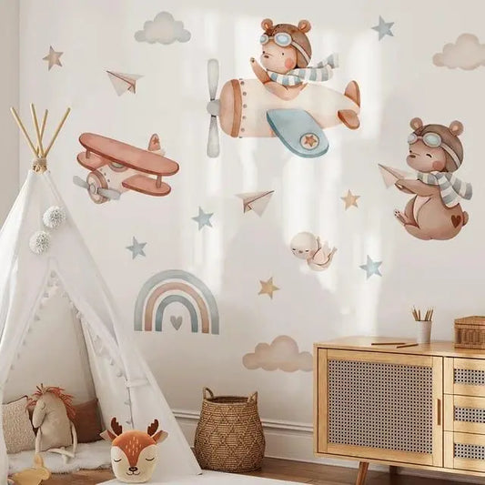 Flying Bear Wall Stickers - Easy do Wall do